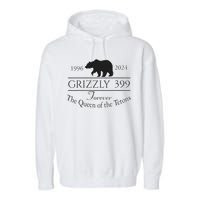 In Memory Of Bear 399 Forever Queen Of The Tetons Garment-Dyed Fleece Hoodie