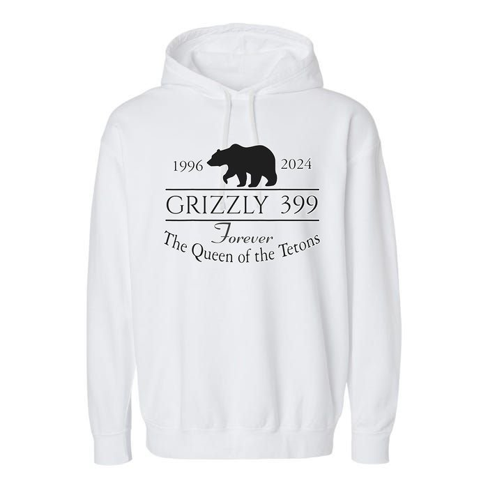 In Memory Of Bear 399 Forever Queen Of The Tetons Garment-Dyed Fleece Hoodie