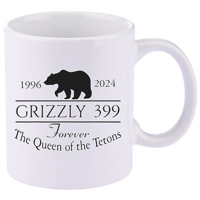 In Memory Of Bear 399 Forever Queen Of The Tetons 11oz C Handle Ceramic Mug