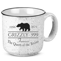 In Memory Of Bear 399 Forever Queen Of The Tetons 15oz Campfire Ceramic Mug