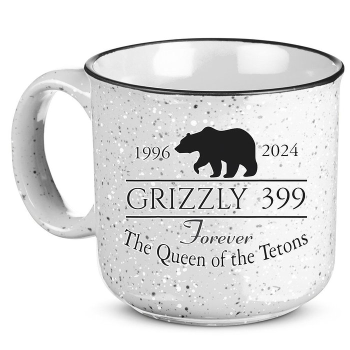In Memory Of Bear 399 Forever Queen Of The Tetons 15oz Campfire Ceramic Mug