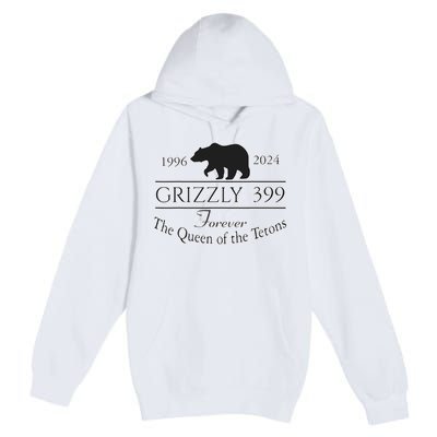 In Memory Of Bear 399 Forever Queen Of The Tetons Premium Pullover Hoodie