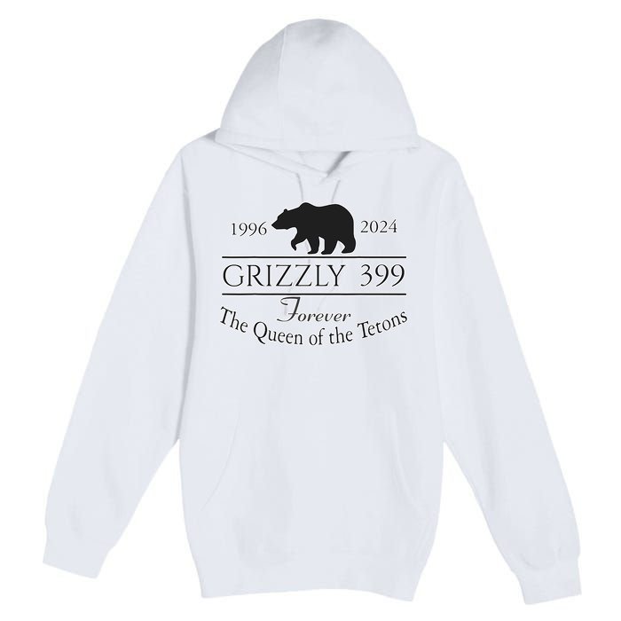 In Memory Of Bear 399 Forever Queen Of The Tetons Premium Pullover Hoodie