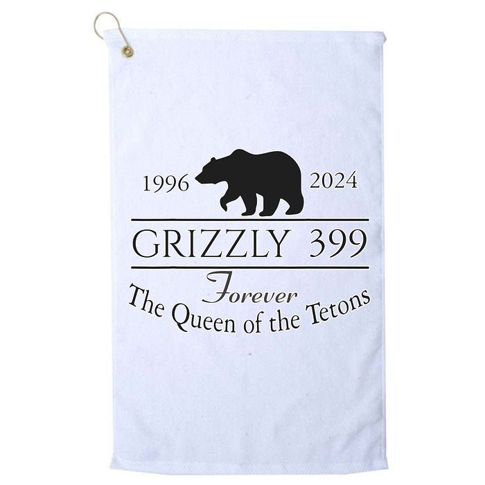 In Memory Of Bear 399 Forever Queen Of The Tetons Golf Towel