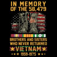 In Memory Of The 58479 Brothers And Sisters Vietnam Veteran Gift Cooling Performance Crew T-Shirt