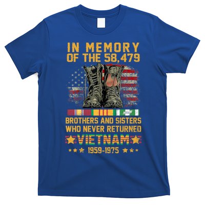 In Memory Of The 58479 Brothers And Sisters Vietnam Veteran Gift T-Shirt