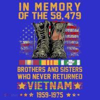 In Memory Of The 58479 Brothers And Sisters Vietnam Veteran Gift T-Shirt