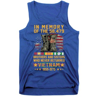 In Memory Of The 58479 Brothers And Sisters Vietnam Veteran Gift Tank Top