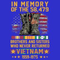 In Memory Of The 58479 Brothers And Sisters Vietnam Veteran Gift Zip Tote Bag