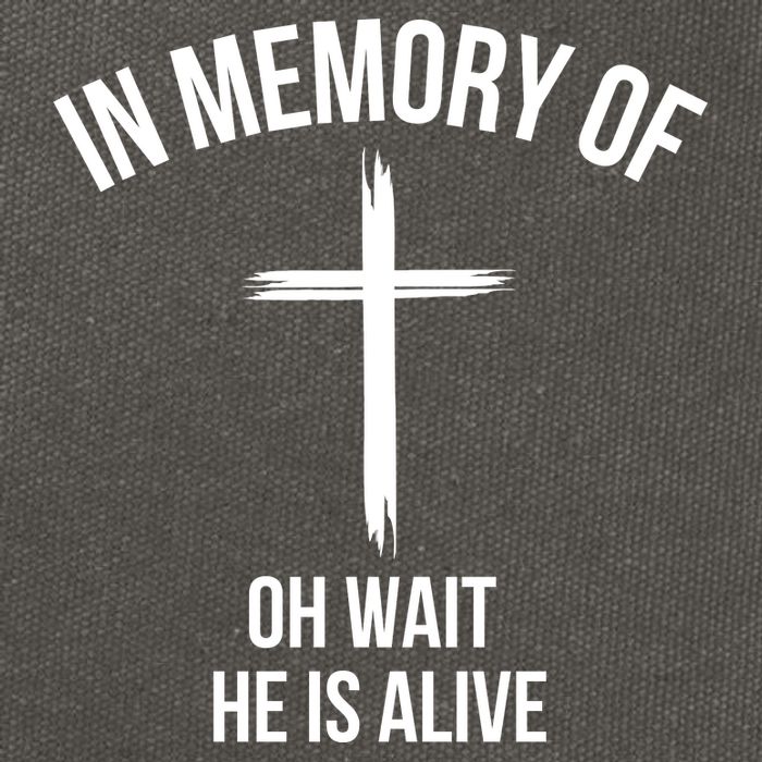 In Memory Of Oh Wait He Is Alive Cotton Canvas Backpack