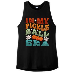 In My Pickleball Era Retro Waving Style Ladies PosiCharge Tri-Blend Wicking Tank