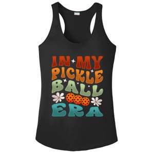 In My Pickleball Era Retro Waving Style Ladies PosiCharge Competitor Racerback Tank