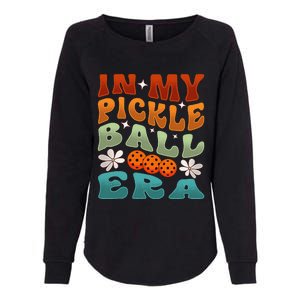 In My Pickleball Era Retro Waving Style Womens California Wash Sweatshirt