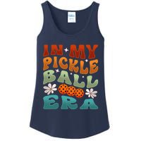 In My Pickleball Era Retro Waving Style Ladies Essential Tank