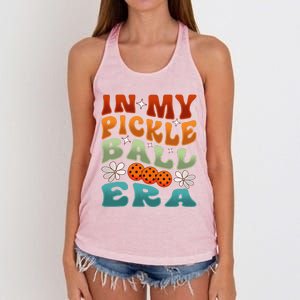 In My Pickleball Era Retro Waving Style Women's Knotted Racerback Tank