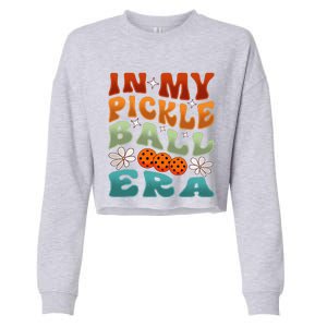 In My Pickleball Era Retro Waving Style Cropped Pullover Crew