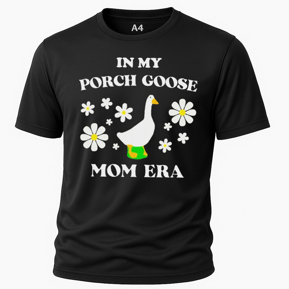 In My Porch Goose Mom Era Goose Clothes Silly Cute Groovy Performance Shirt