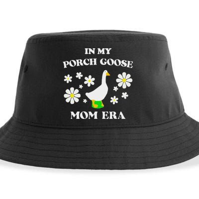 In My Porch Goose Mom Era Goose Clothes Silly Cute Groovy Sustainable Bucket Hat
