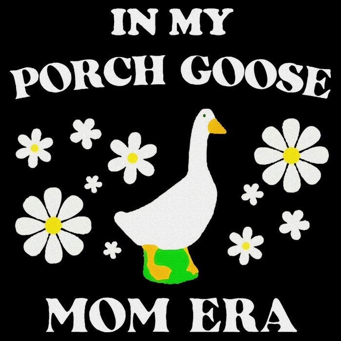 In My Porch Goose Mom Era Goose Clothes Silly Cute Groovy 16 in Basic Backpack