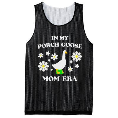 In My Porch Goose Mom Era Goose Clothes Silly Cute Groovy Mesh Reversible Basketball Jersey Tank