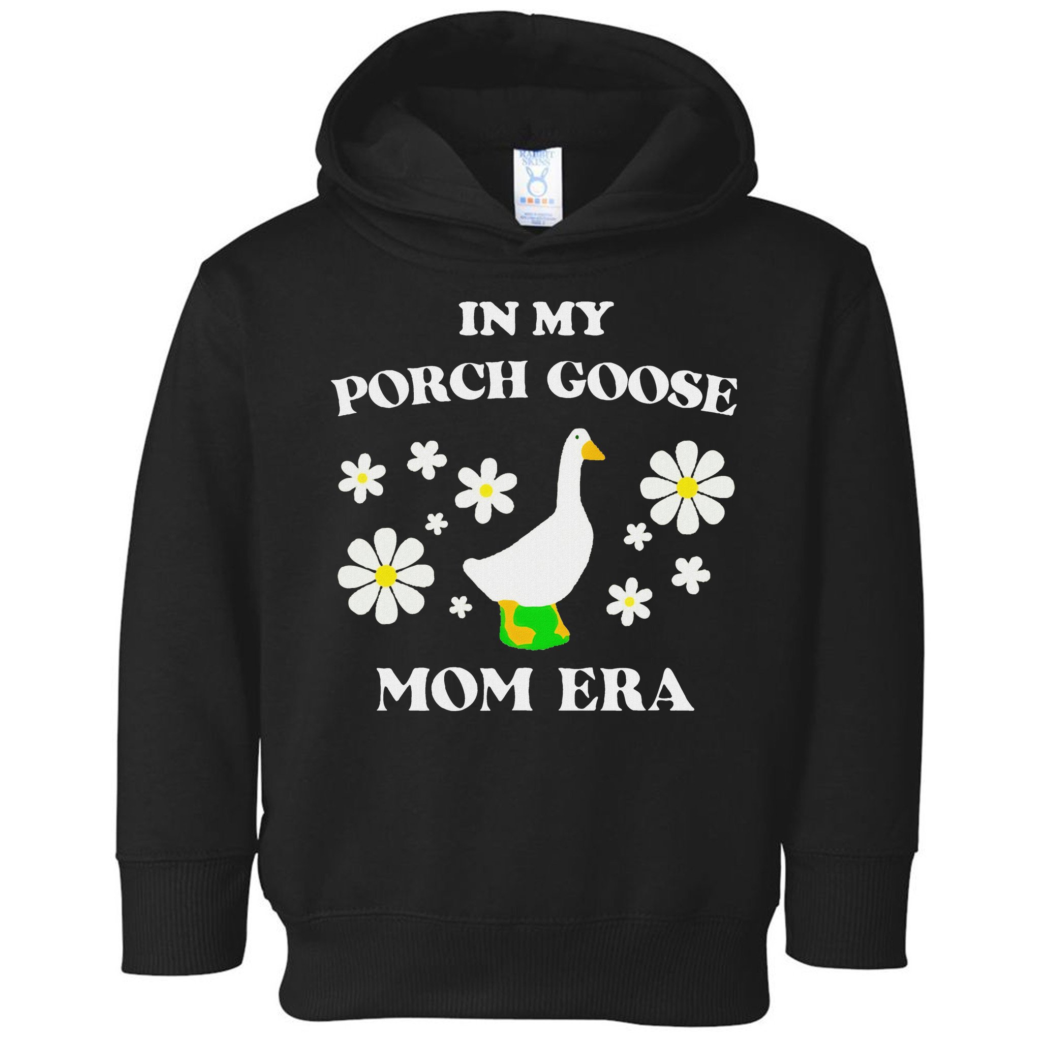 In My Porch Goose Mom Era Goose Clothes Silly Cute Groovy Toddler Hoodie