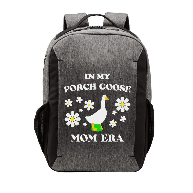 In My Porch Goose Mom Era Goose Clothes Silly Cute Groovy Vector Backpack