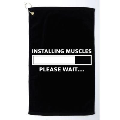 Installing Muscles Please Wait Platinum Collection Golf Towel