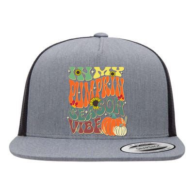 In My Pumpkin Season Vibe Halloween Thanksgiving Harvest Flat Bill Trucker Hat