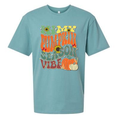 In My Pumpkin Season Vibe Halloween Thanksgiving Harvest Sueded Cloud Jersey T-Shirt