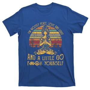 IM Mostly Peace Love And Light & Little Go F Yourself T-Shirt