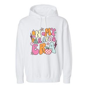 In My Parapro Era Cool Para Club Paraprofessional Teacher Garment-Dyed Fleece Hoodie