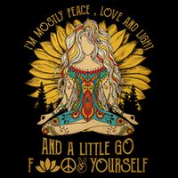 I'm Mostly Peace Love And Light And Little Go F Yourself Gift Cooling Performance Crew T-Shirt