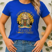 I'm Mostly Peace Love And Light And Little Go F Yourself Gift Womens T-Shirt