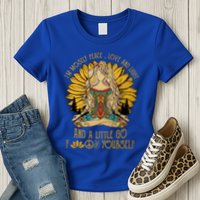 I'm Mostly Peace Love And Light And Little Go F Yourself Gift Womens T-Shirt