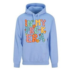 In My Prek Preschool Era Groovy Back To School Teacher Unisex Surf Hoodie