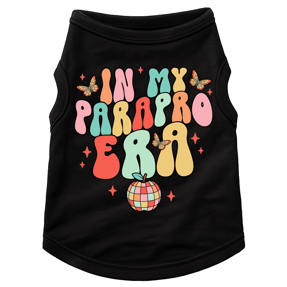 In My Parapro Era Cool Para Club Paraprofessional Teacher Doggie Tank