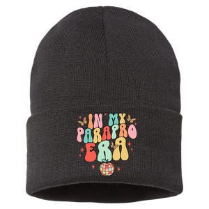 In My Parapro Era Cool Para Club Paraprofessional Teacher Sustainable Knit Beanie