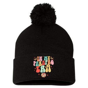 In My Parapro Era Cool Para Club Paraprofessional Teacher Pom Pom 12in Knit Beanie