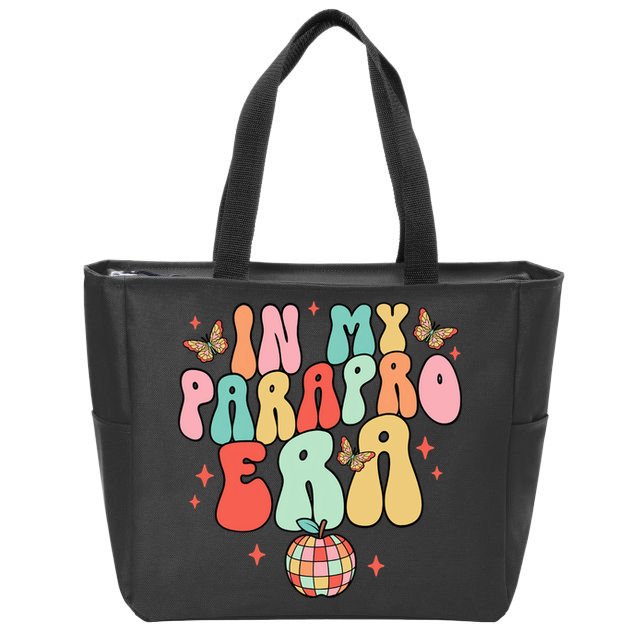 In My Parapro Era Cool Para Club Paraprofessional Teacher Zip Tote Bag