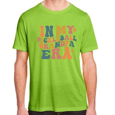 In My Pickleball Grandpa Era Funny Groovy S Gift Adult ChromaSoft Performance T-Shirt