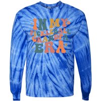 In My Pickleball Grandpa Era Funny Groovy S Gift Tie-Dye Long Sleeve Shirt