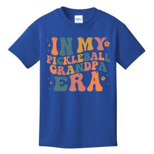 In My Pickleball Grandpa Era Funny Groovy S Gift Kids T-Shirt