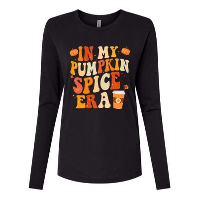 In My Pumpkin Spice Era Fall Vibes Thanksgiving Womens Cotton Relaxed Long Sleeve T-Shirt