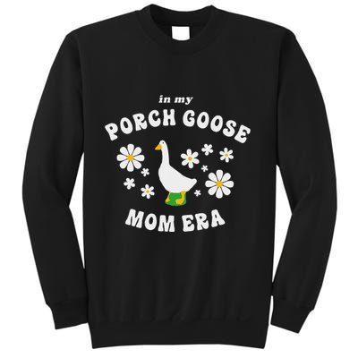 In My Porch Goose Mom Era Silly Goose Design Sweatshirt