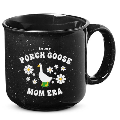 In My Porch Goose Mom Era Silly Goose Design 15oz Campfire Ceramic Mug