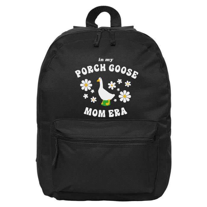 In My Porch Goose Mom Era Silly Goose Design 16 in Basic Backpack