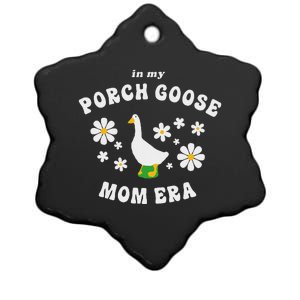 In My Porch Goose Mom Era Silly Goose Design Ceramic Star Ornament