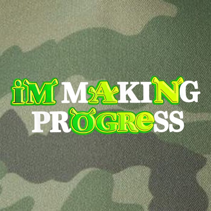 I’M Making Progress Funny Legacy Tie Dye Trucker Hat