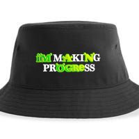 I’M Making Progress Funny Sustainable Bucket Hat