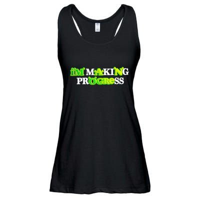 I’M Making Progress Funny Ladies Essential Flowy Tank